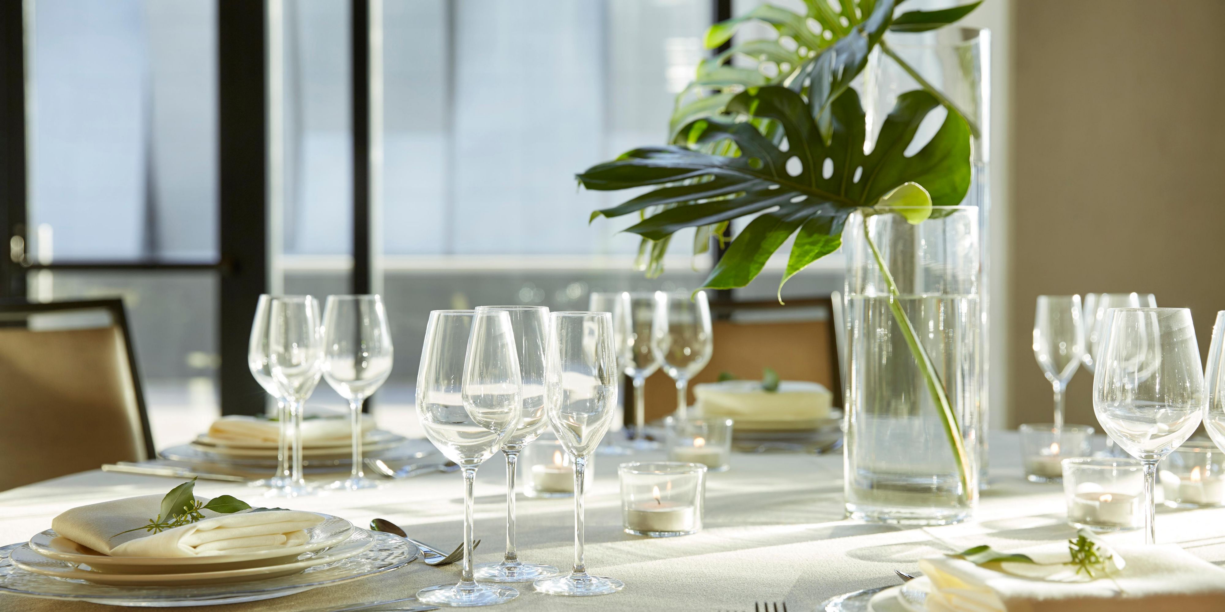 Our multiple private dining venues can comfortably accommodate parties as intimate as 16 in our Tokyo Boardroom or as large as 225 in our Paris Ballroom that’s flooded in natural light. Impress your guests with custom catering from Bambara, serving tantalizing New American bistro cuisine from our award-winning Chef, Nathan Powers.