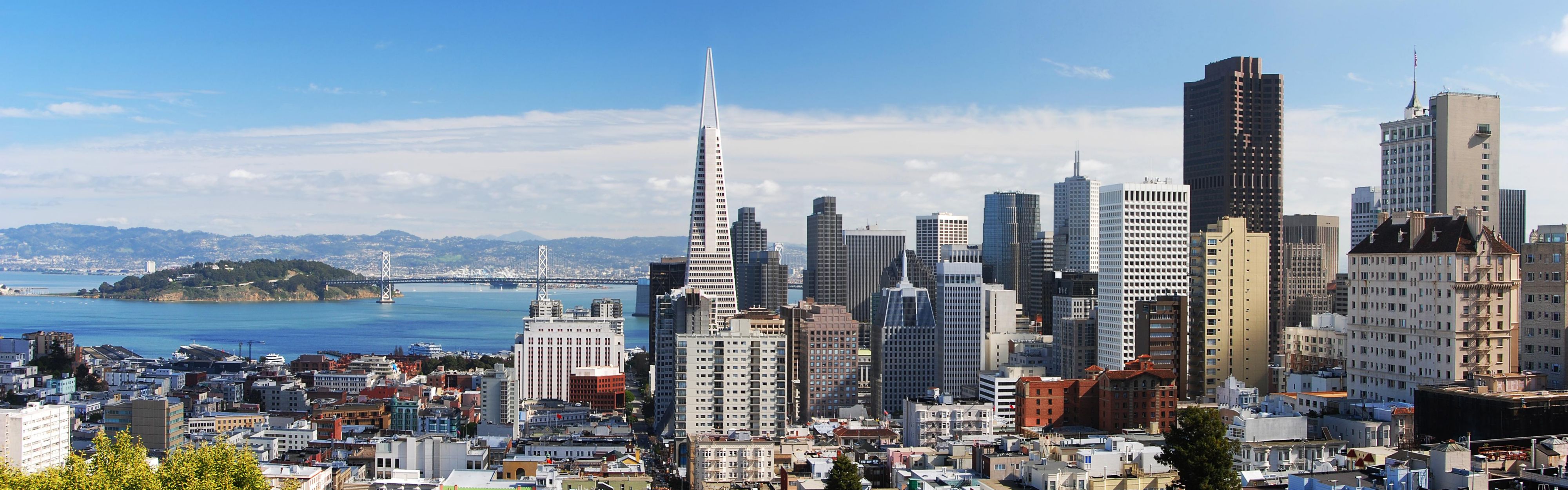 City Skyline Views from Russian Hill