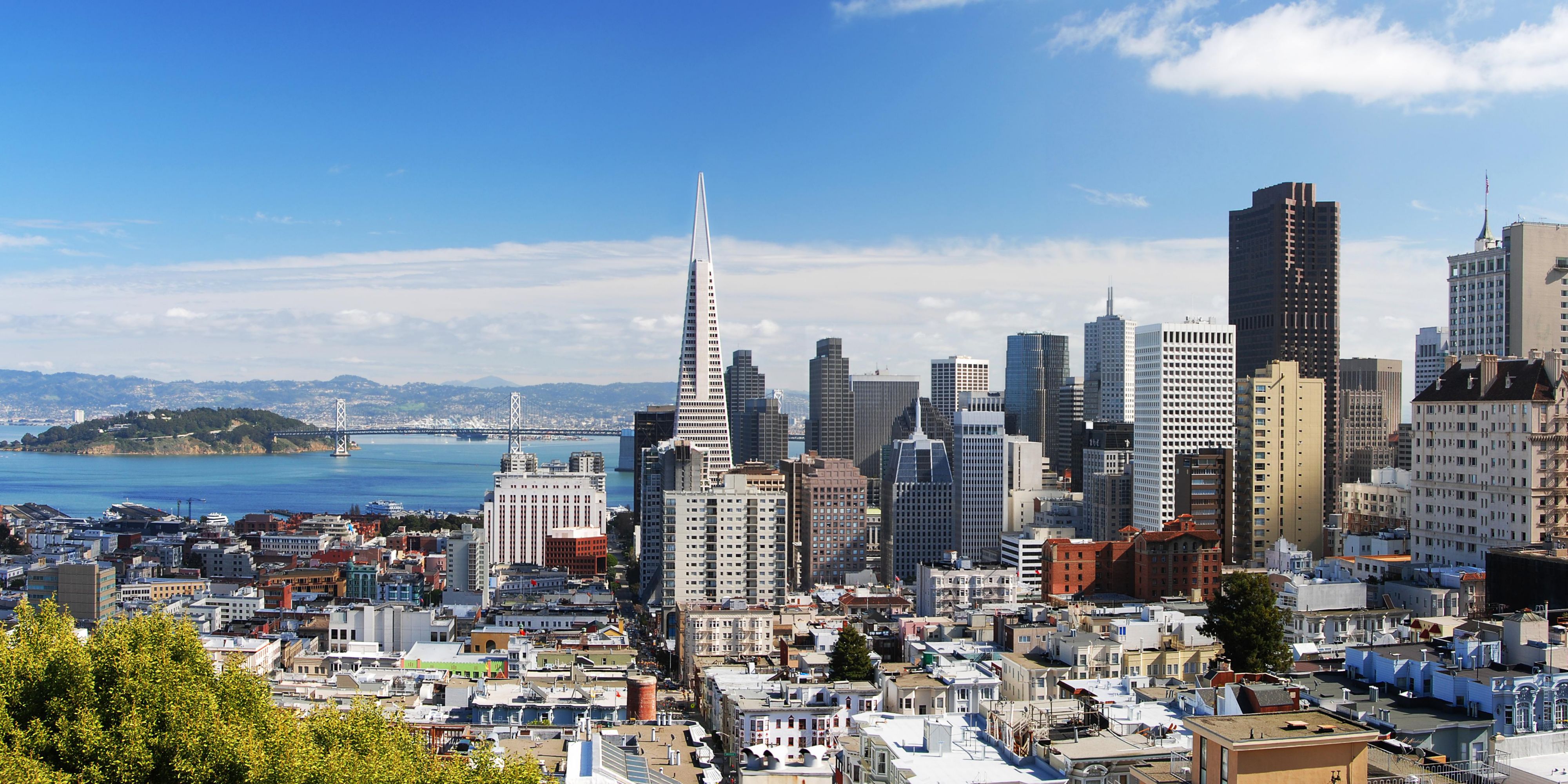 City Skyline Views from Russian Hill