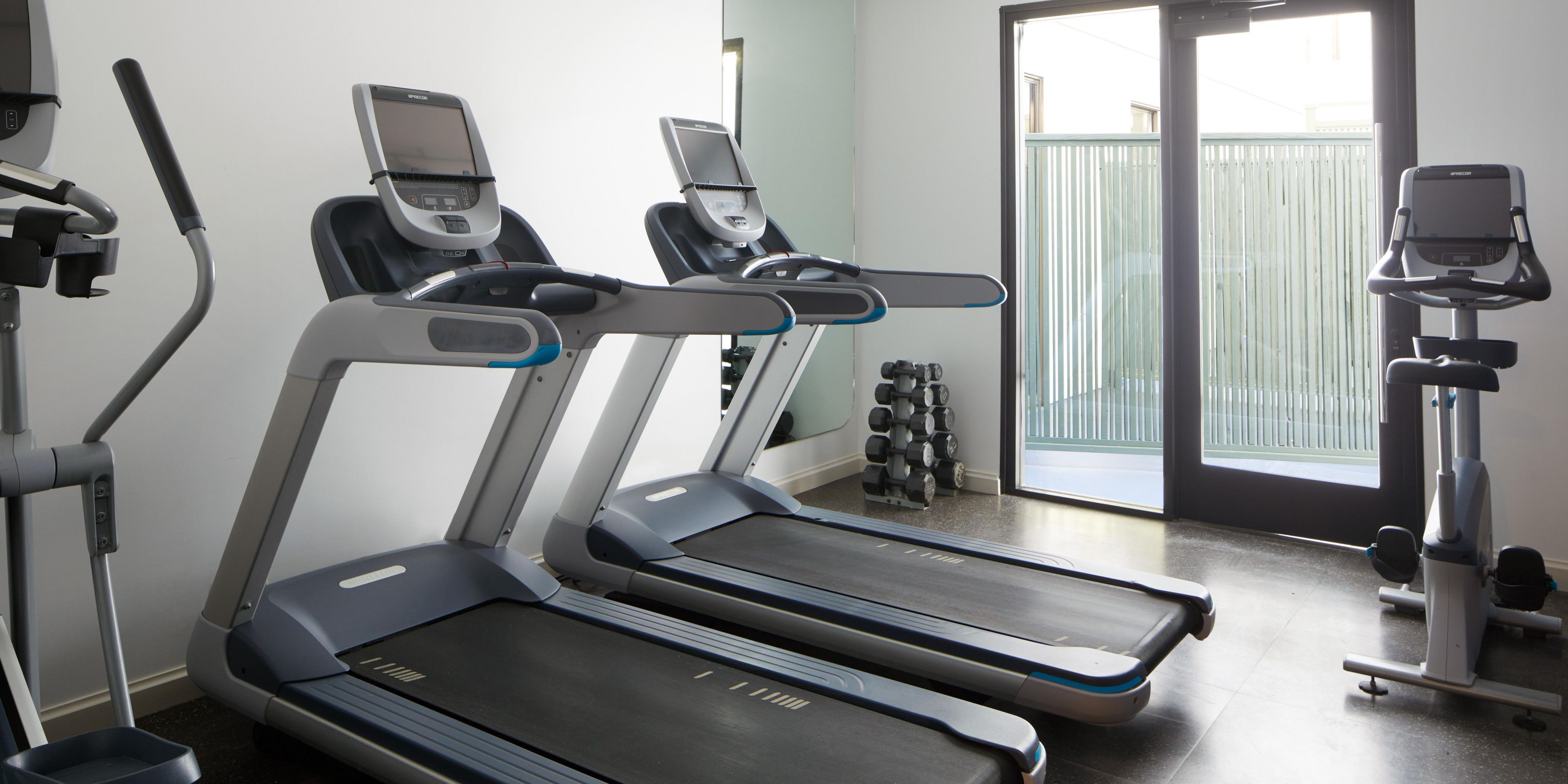 At Kimpton Hotel Enso, we believe in keeping the mind, body, and spirit in balance, which is why we offer a fitness center when you're on the road. Come break a sweat and get your workout on. We offer a Peloton bike, a Precor Bike, a Precor Elliptical, and more.