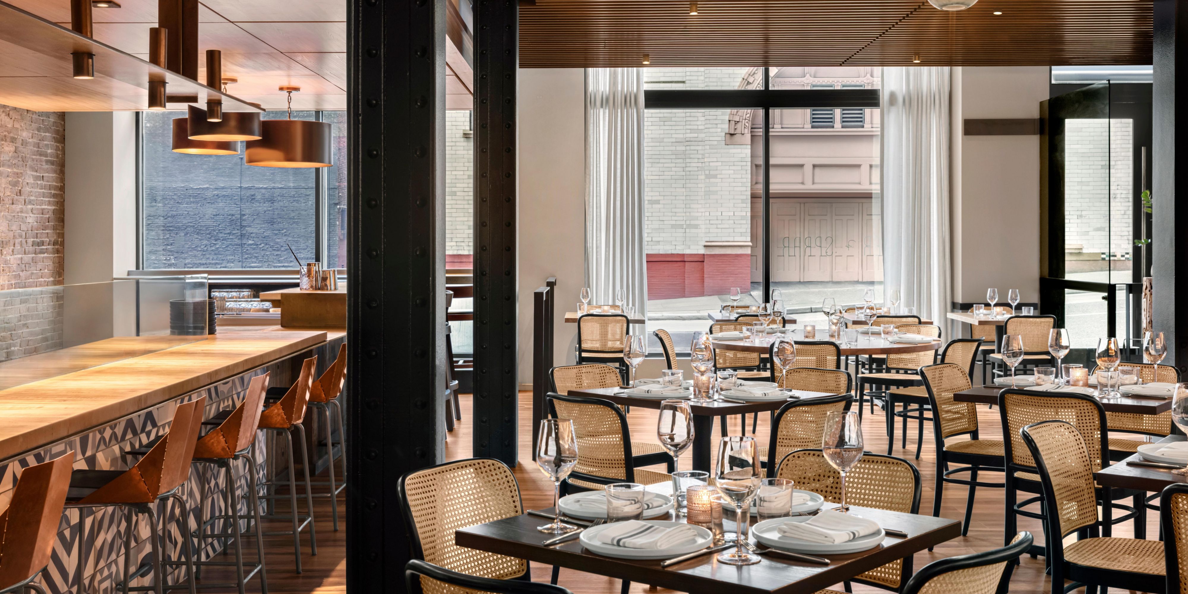 Shaker + Spear is a celebration of all things coastal. The total package is cozy and inviting — seafood comfort food in a sleek atmosphere, if you will — exceptional enough to visit for a special occasion, welcoming enough to visit every day.