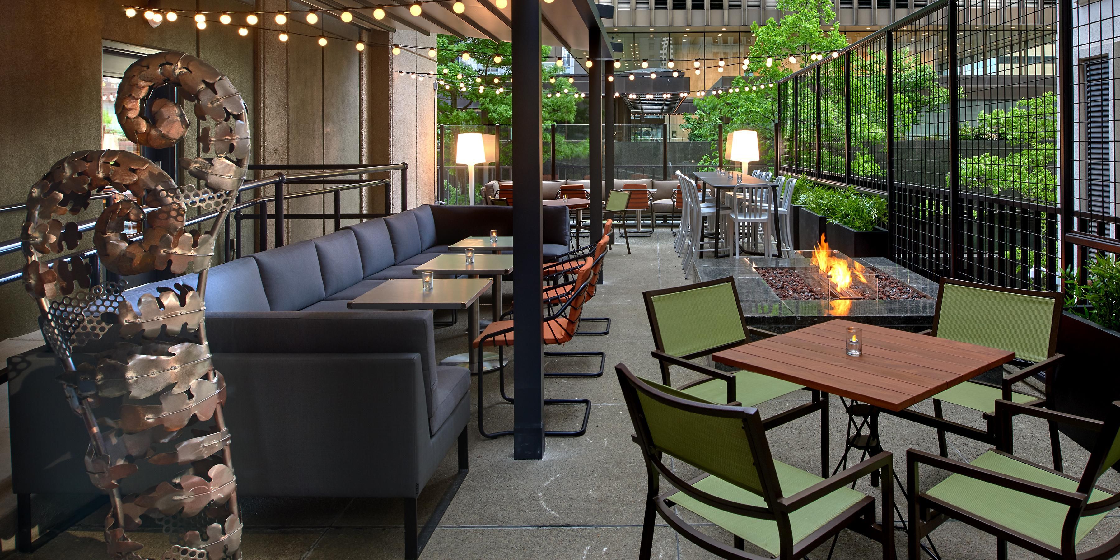 Who says “outdoor dining” and “Seattle” don’t go together? Not us. Thanks to a retractable roof, fire pits and outdoor heaters, Marin’s spacious, bustling patio stays comfortable from spring to fall. Enjoy alfresco dining anytime at one of downtown Seattle’s few outdoor dining spaces.