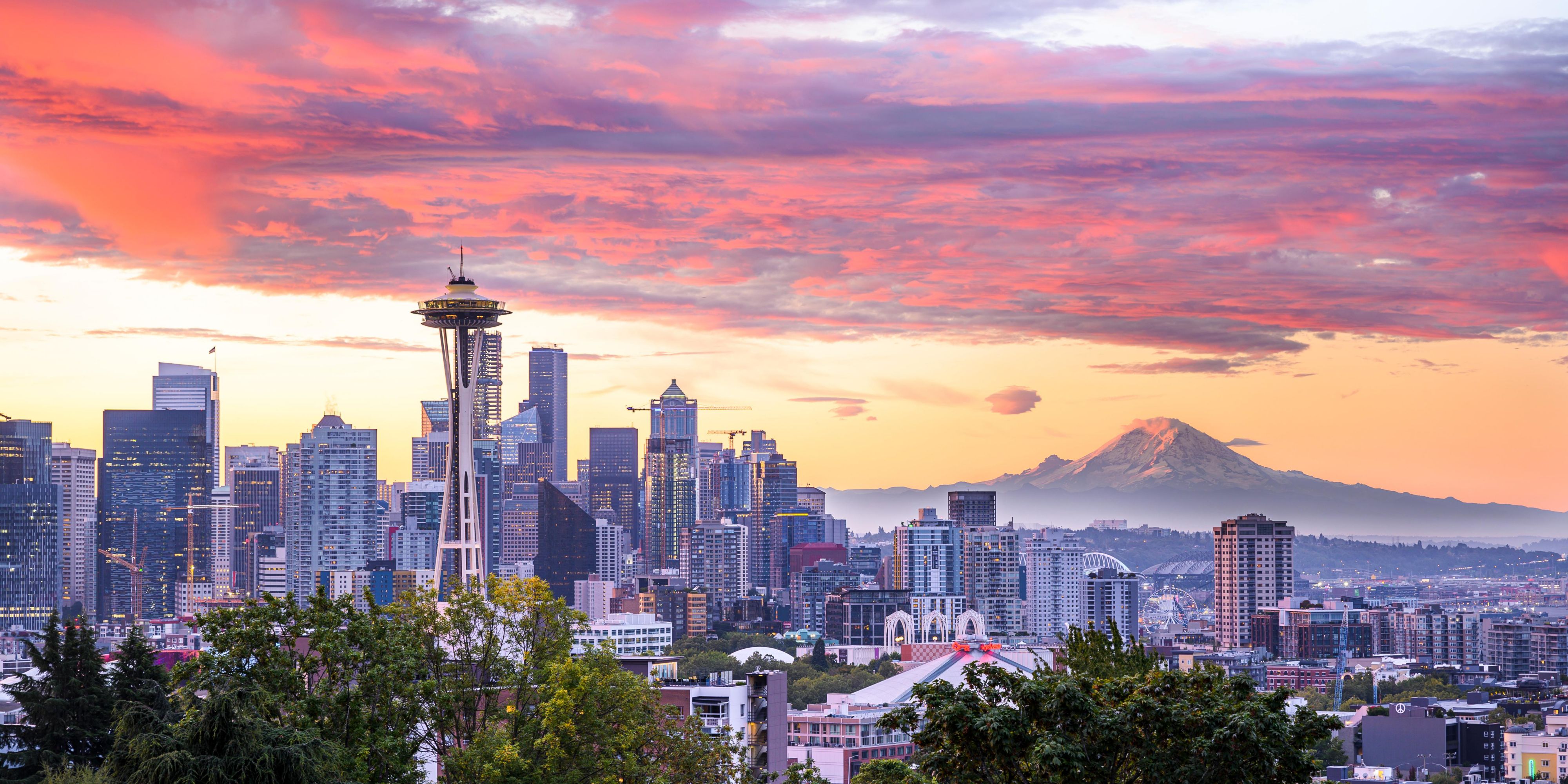 Seattle Skyline at Sunset