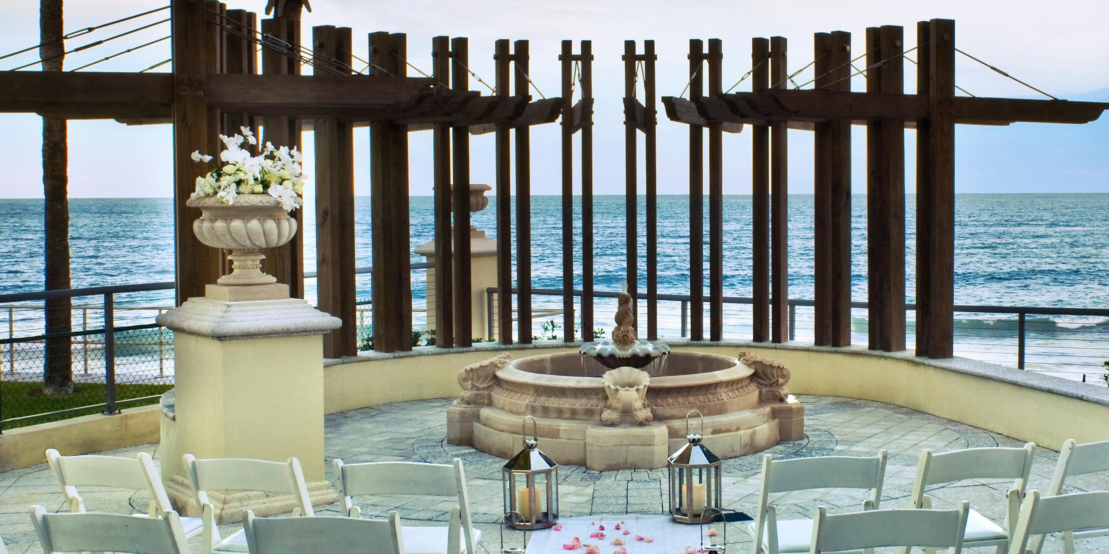 Lavish or laid-back, your wedding deserves a dreamy ocean backdrop. Say “I do” on the beach, or beneath our oceanfront gazebo, then mingle with guests on our seaside pool terrace. Let our world-class spa get everyone feeling their wedding best. And if Fido is your ring bearer, he’s more than welcome here.