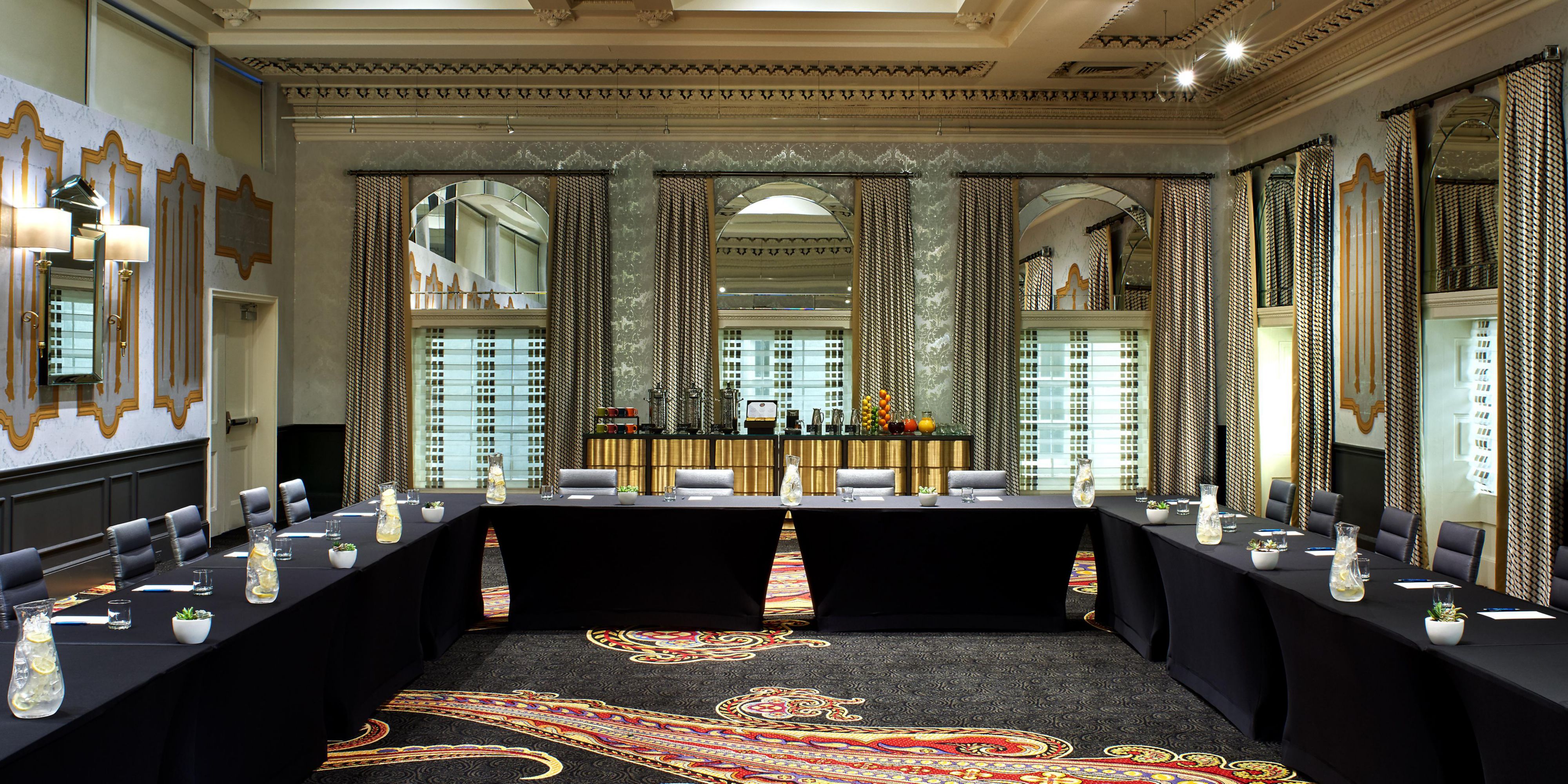 Whether we’re hosting historically stylish social events or eco-friendly business meetings, our DC hotel provides warm and personalized attention. With more 5,500 square feet of flexible meetings space, expansive rooms bathed in natural light, and delicious, farm-to-table catering, our boutique hotel knows how to host with gusto.