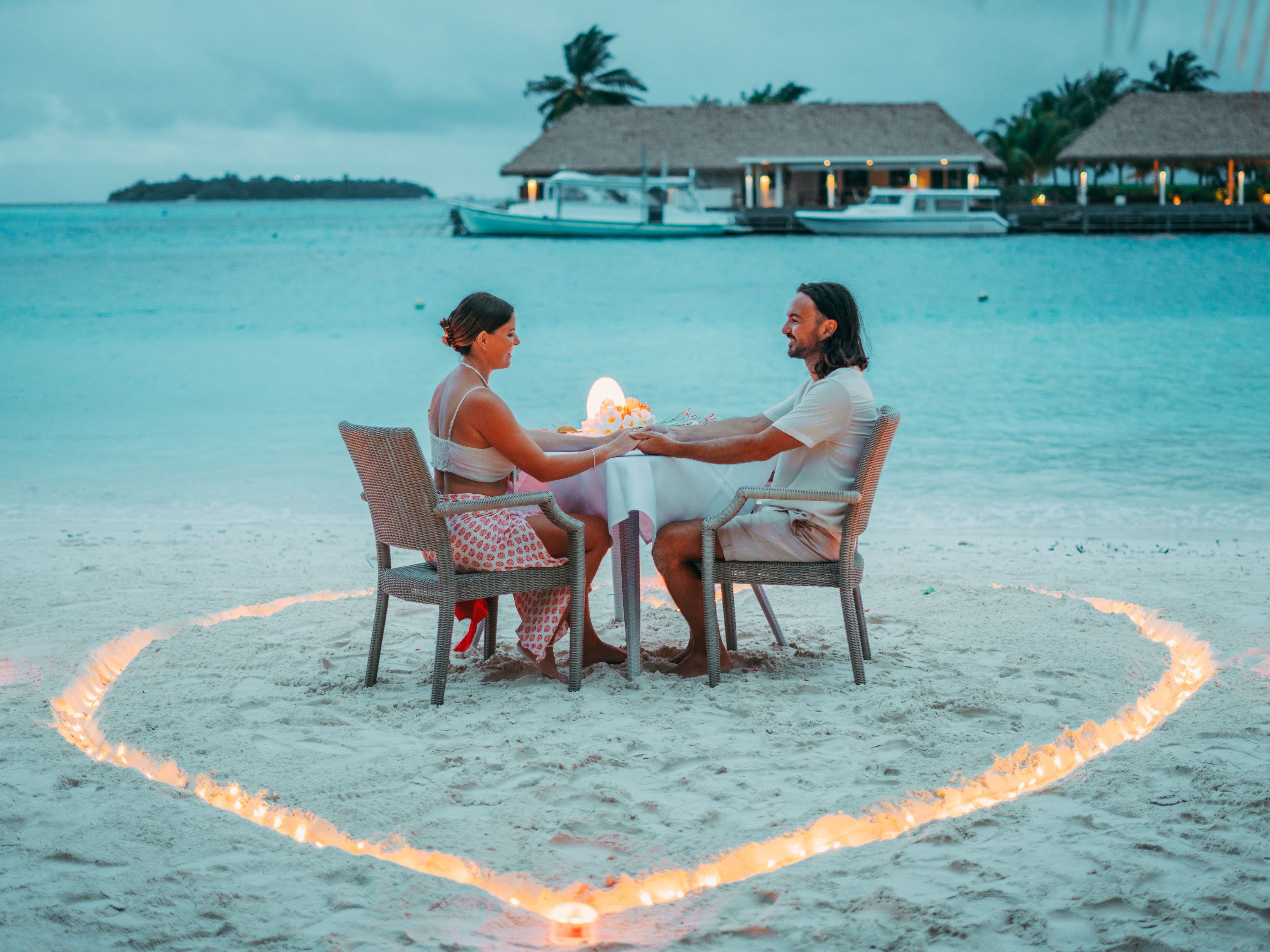 Private dining on beach