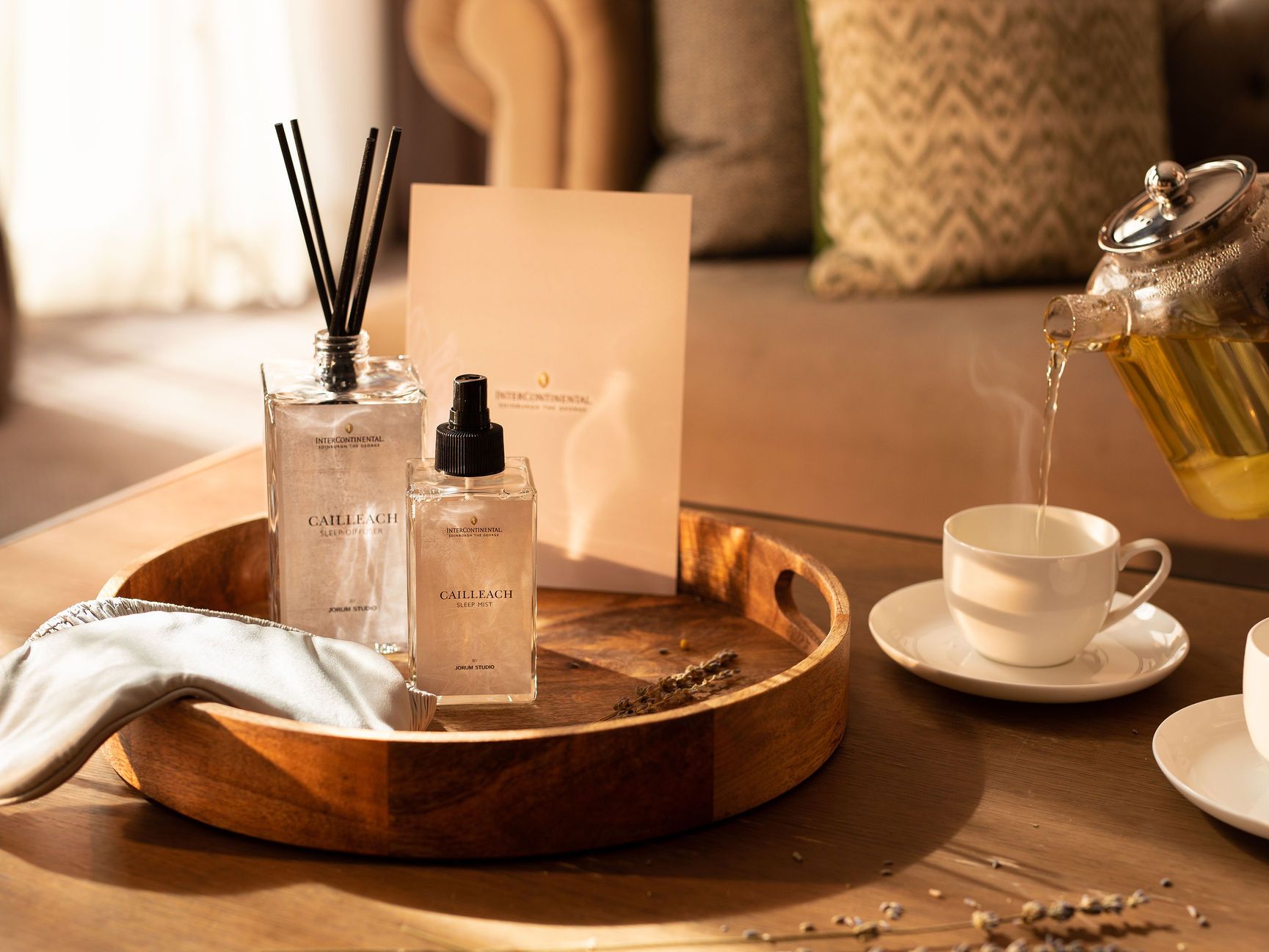 Tranquility fragrances in hotel room