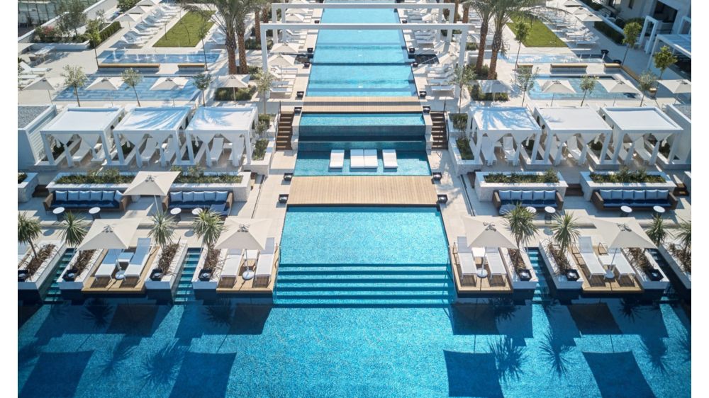 Chic Pool Club covers 550m2 of swimming area
