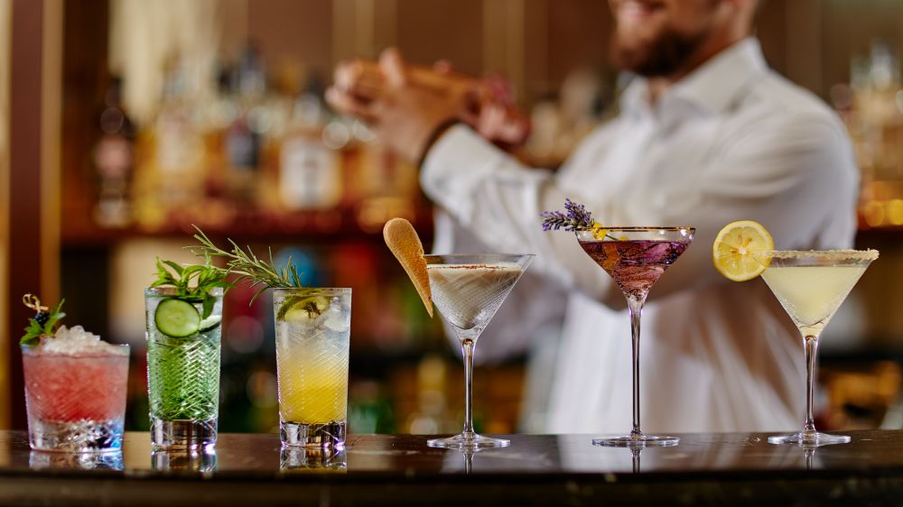 Extensive list of cocktails available
