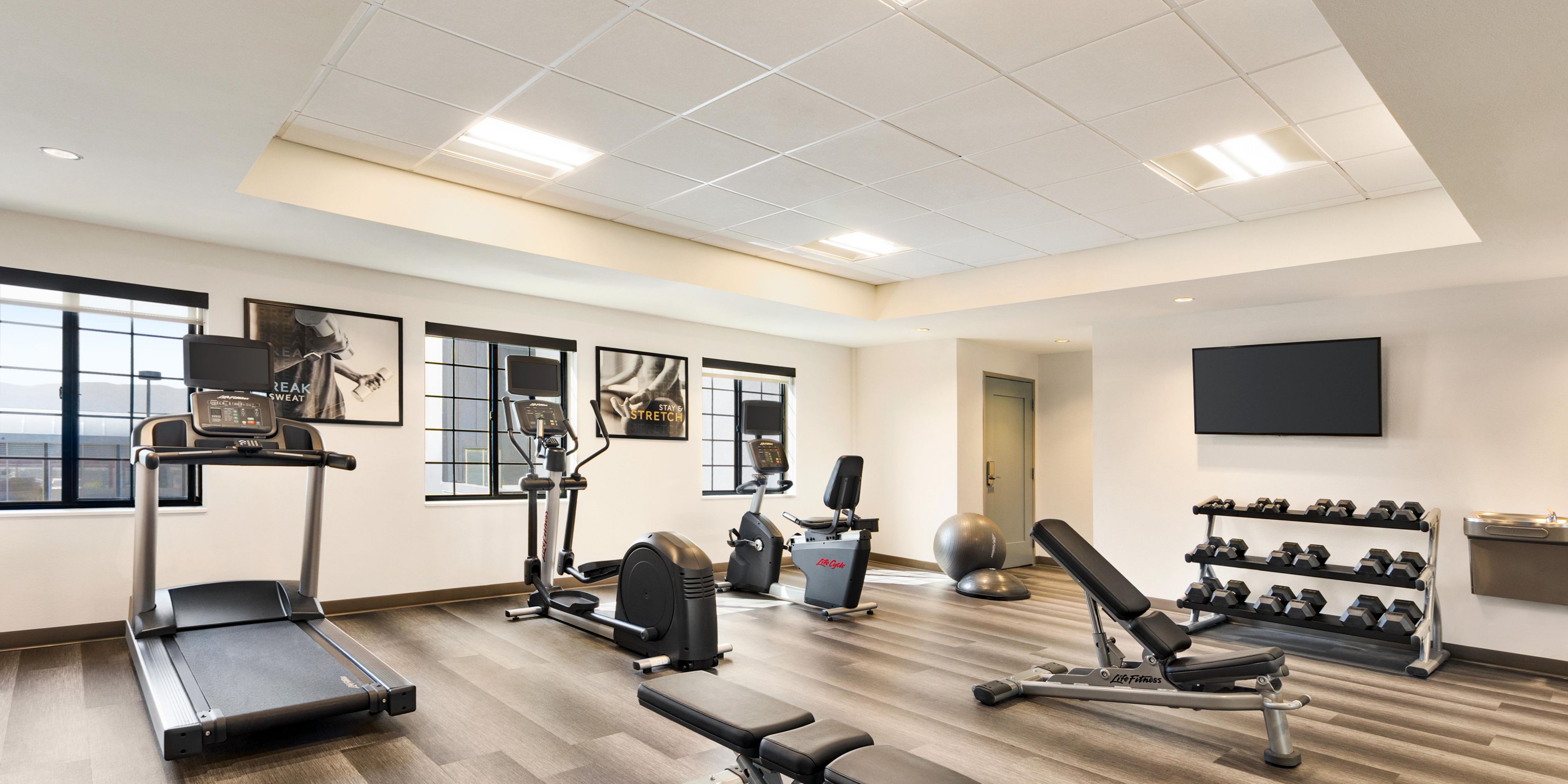 Stay in shape at our Colorado Springs hotel with a 24-hour gym.