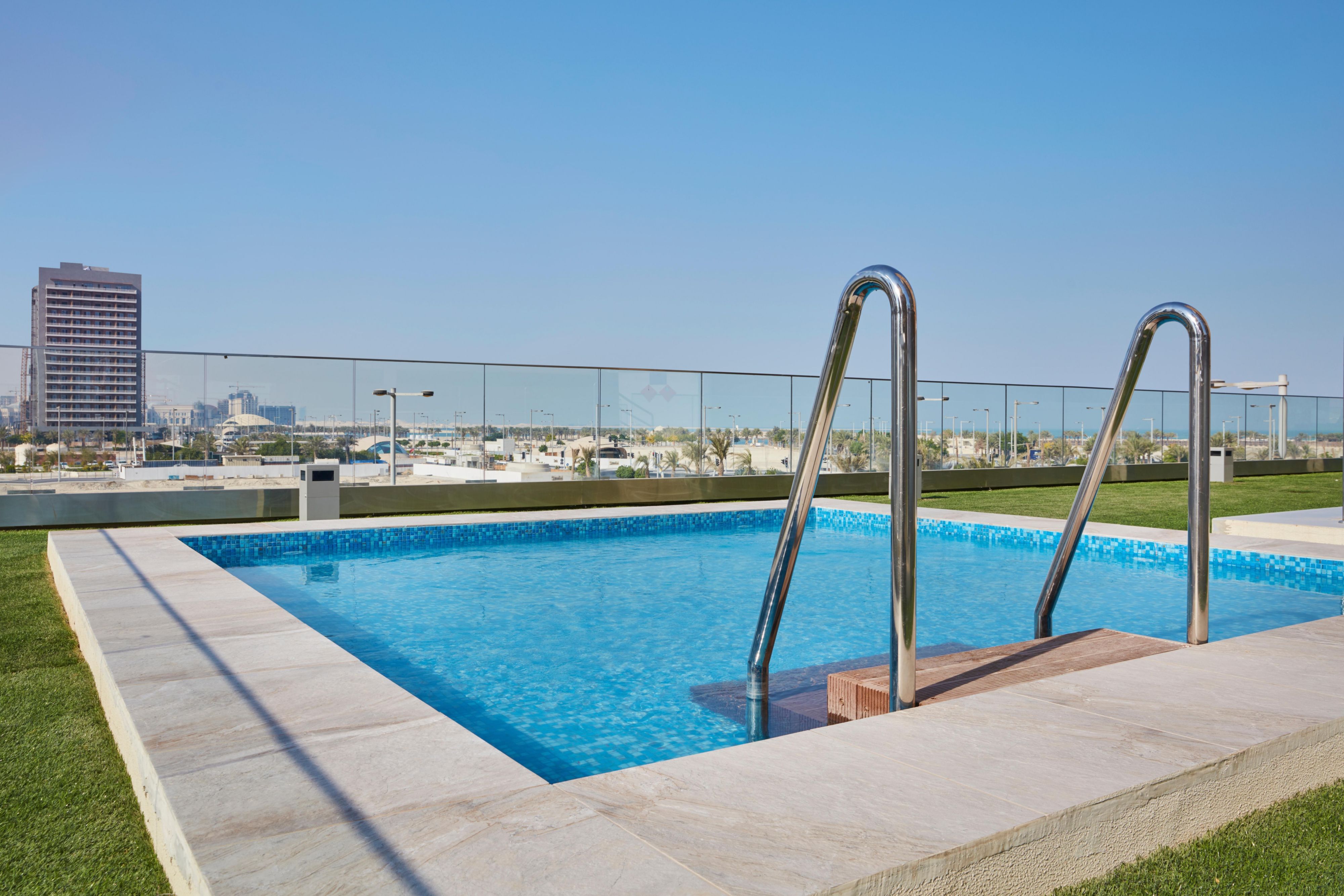 The Kiddie Pool is available for little ones to enjoy safely. Book your stay with us now!