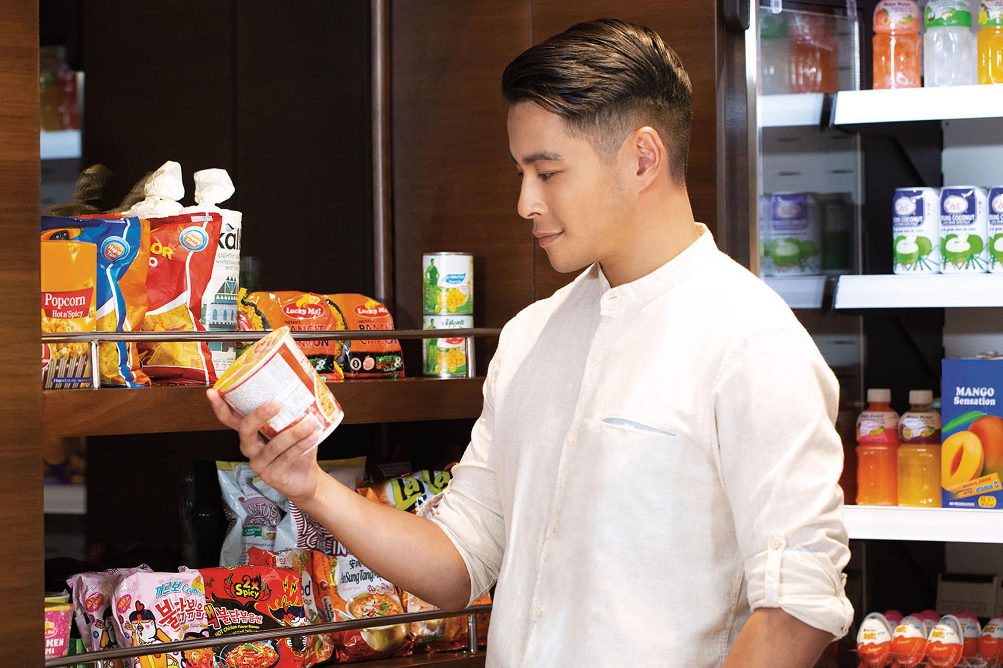 The Pantry is the Grab & Go 24/hr convenience store located right at reception. If you're in need for a quick snack, ingredients for your next meal or forgot a few essentials while on staycation, The Pantry is your one stop shop!