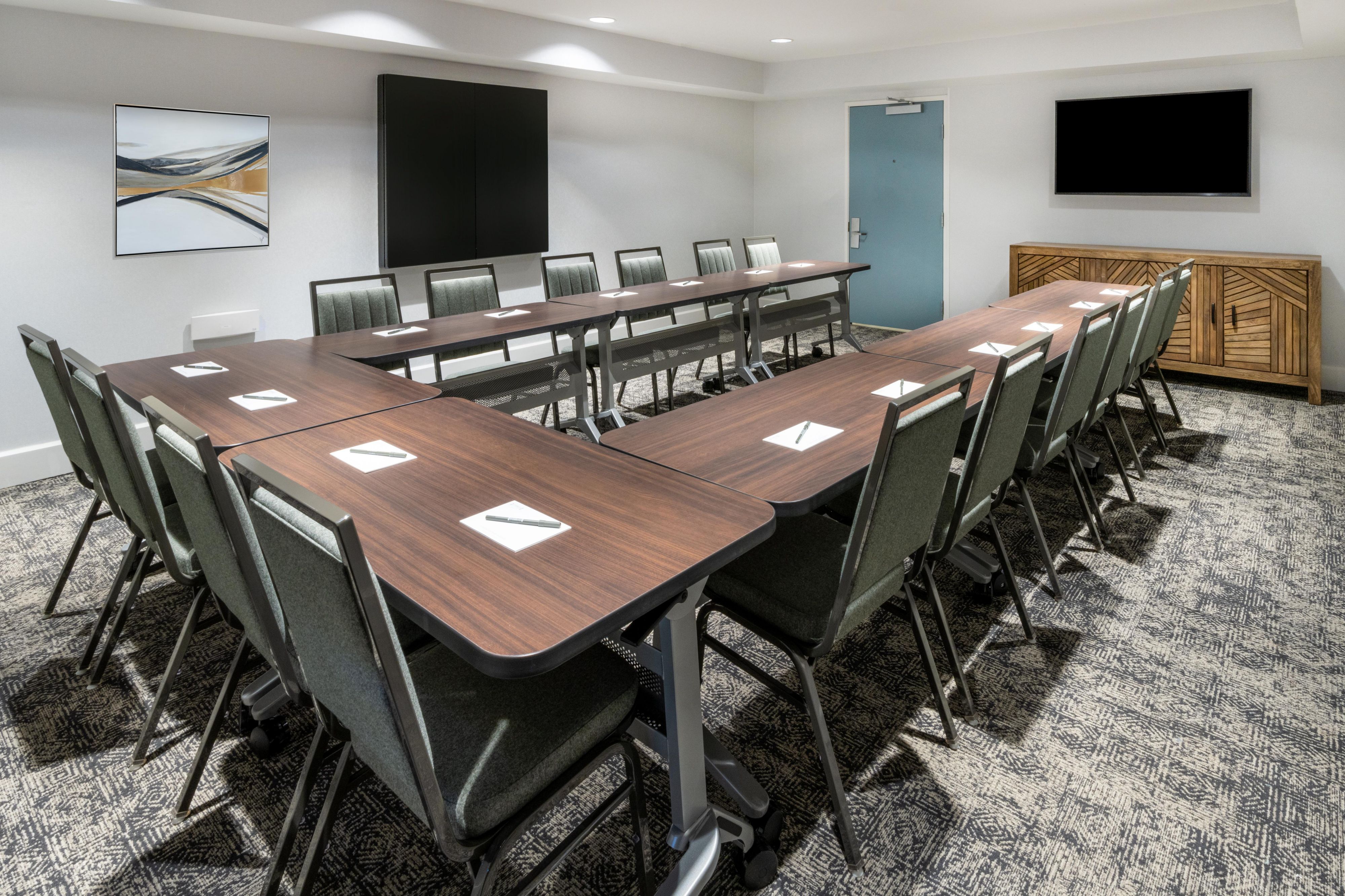 Host your next Cherry Creek event in our 350 square-foot meeting room that can accommodate up to 24 guests.
