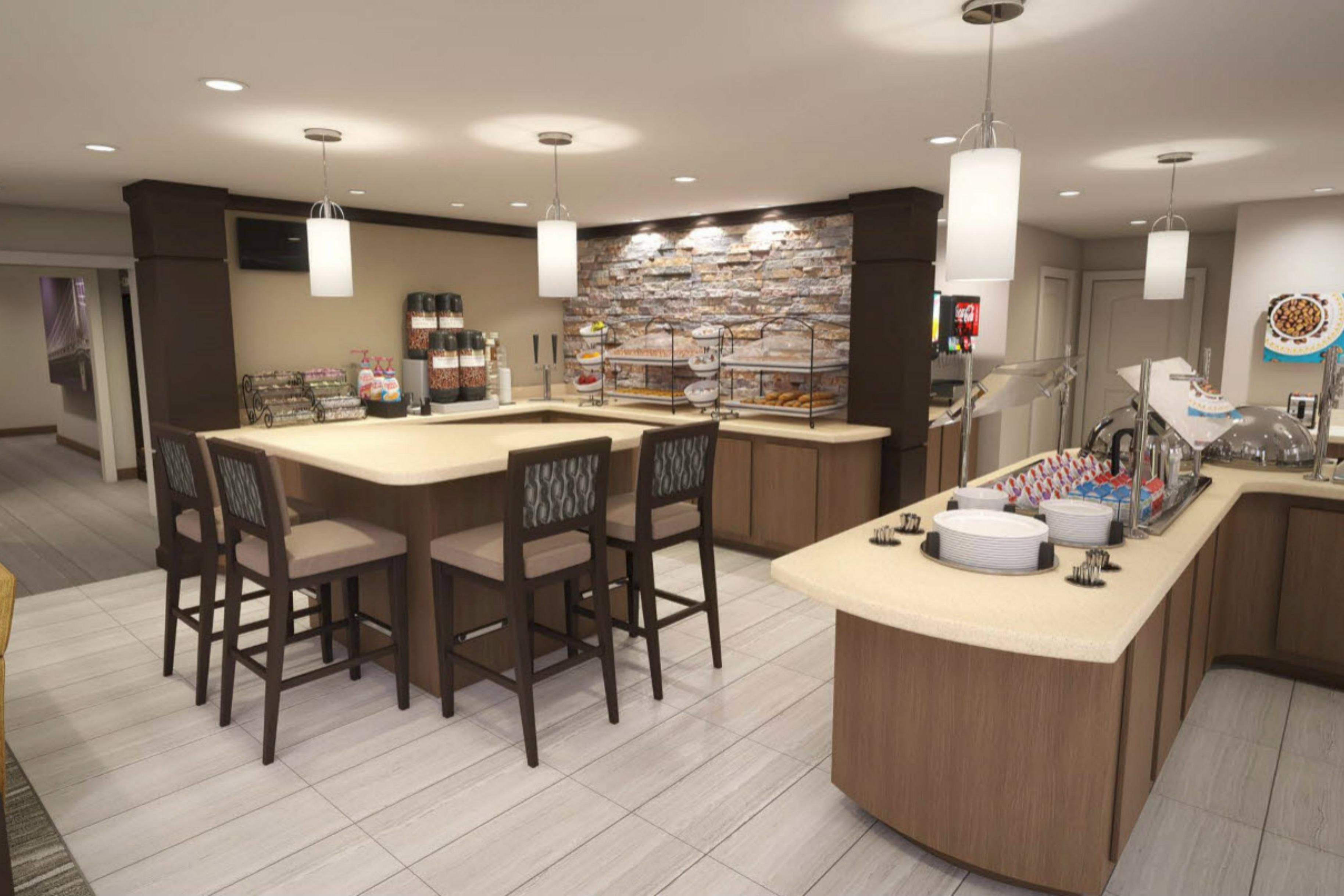 Start each day right and enjoy a full hot breakfast daily featuring a variety of savory delights. So, grab a plate or two, fuel up, and be ready to conquer your day!