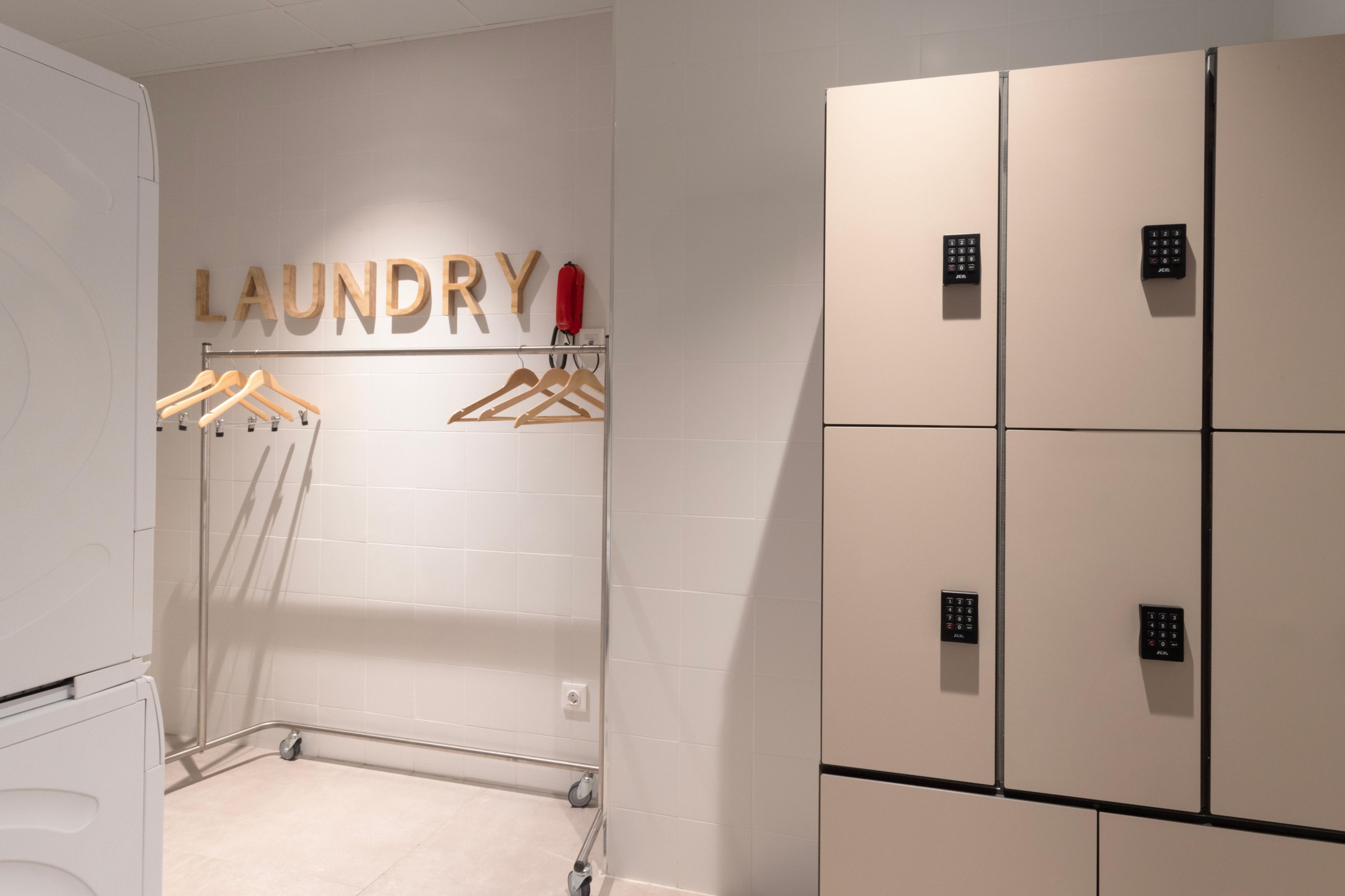 At Staybridge Suites Málaga, we offer a complimentary 24-hour Laundry Room equipped with three washers and three dryers, exclusively available for our guests.