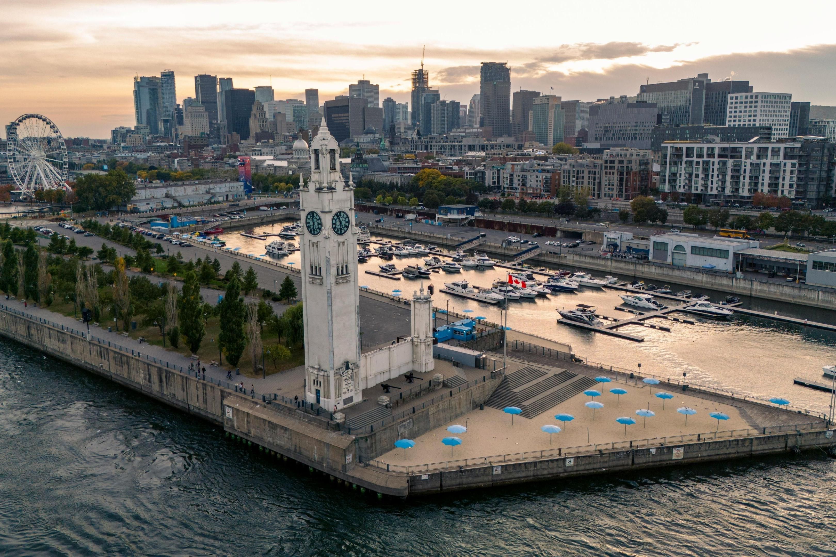 Admire the beauty of the Old Port in Montreal.