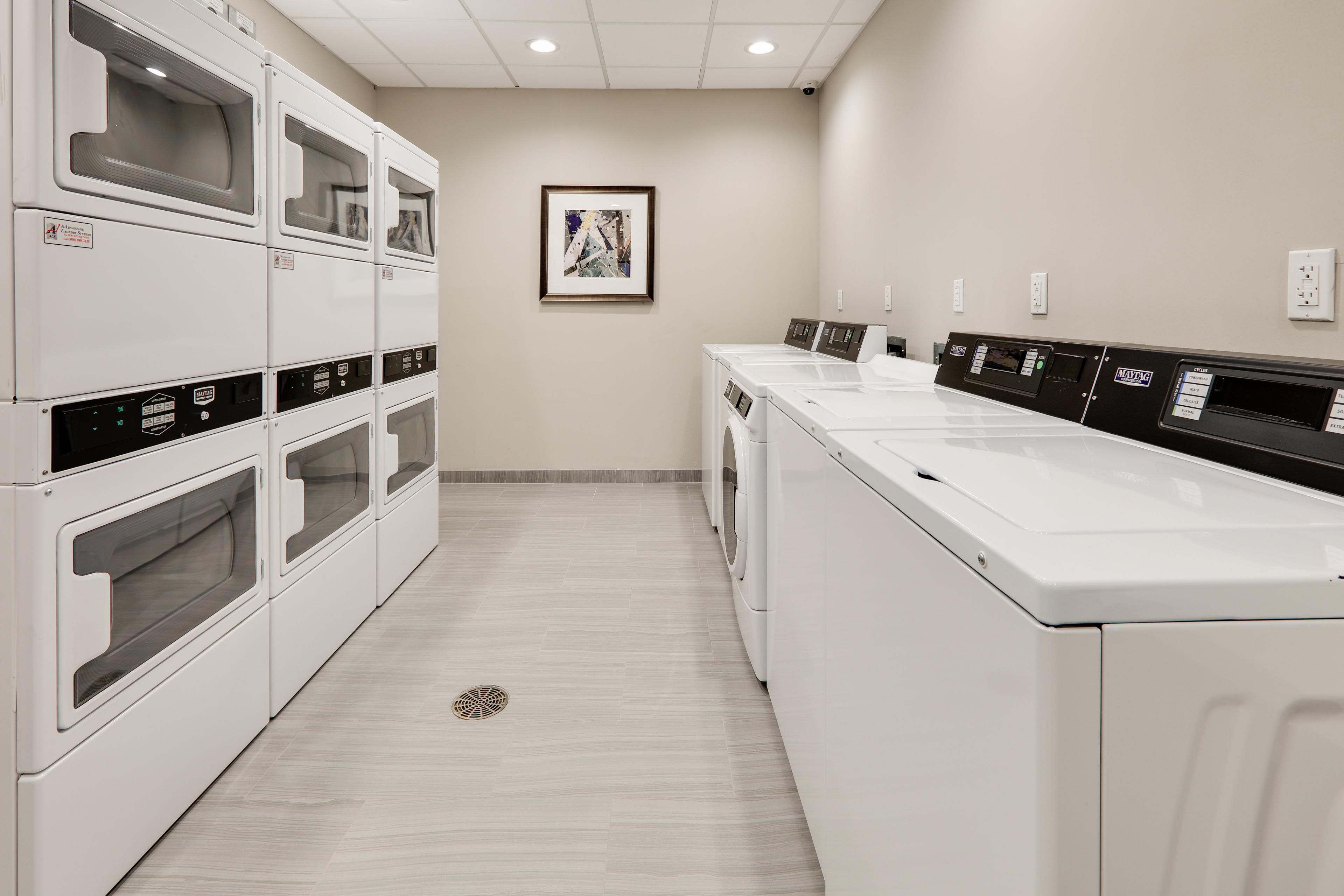 Help yourself to free laundry machines for when life gets messy!