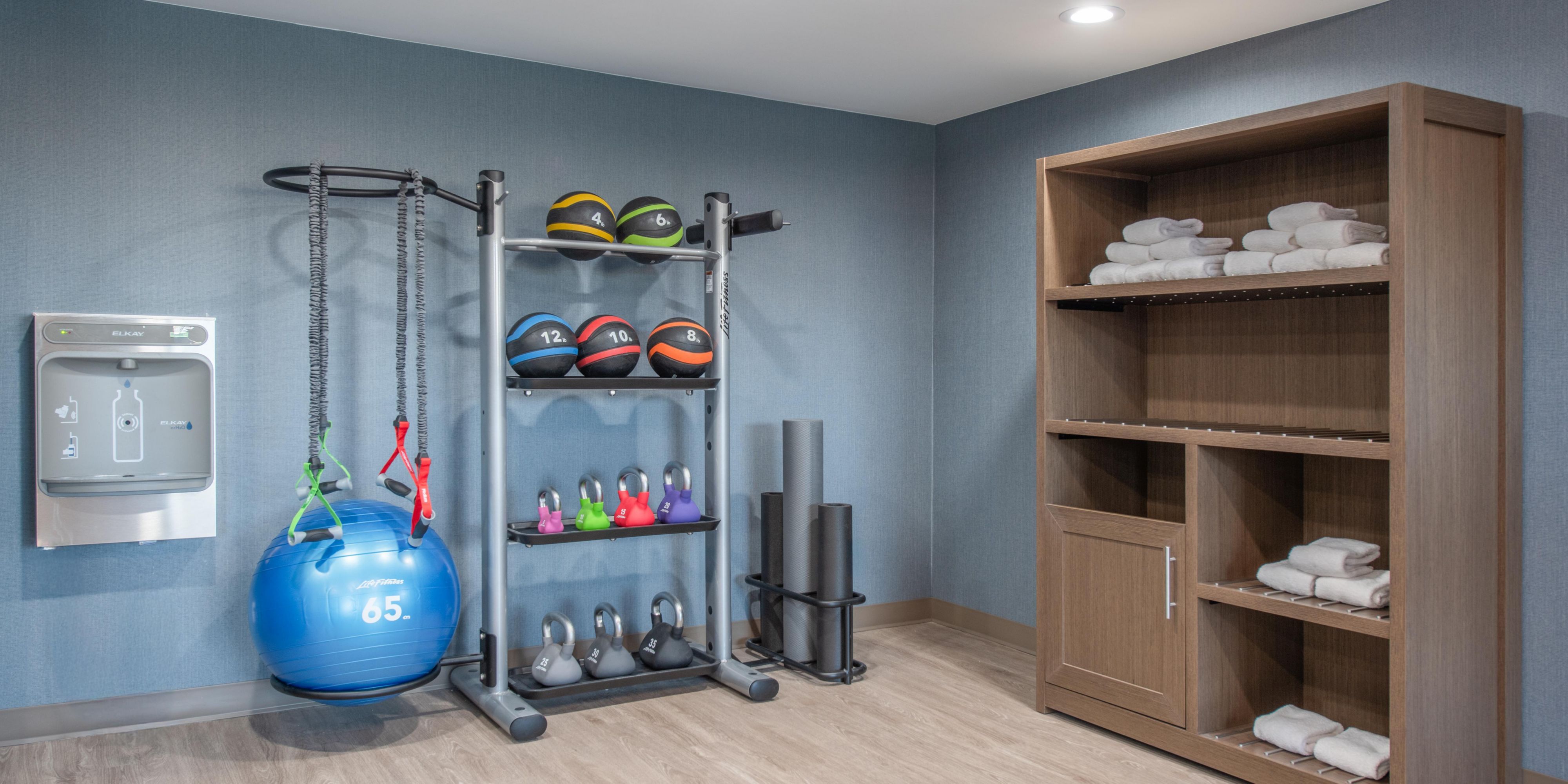 Stay connected to wellness goals in our 24-hour Fitness Center.