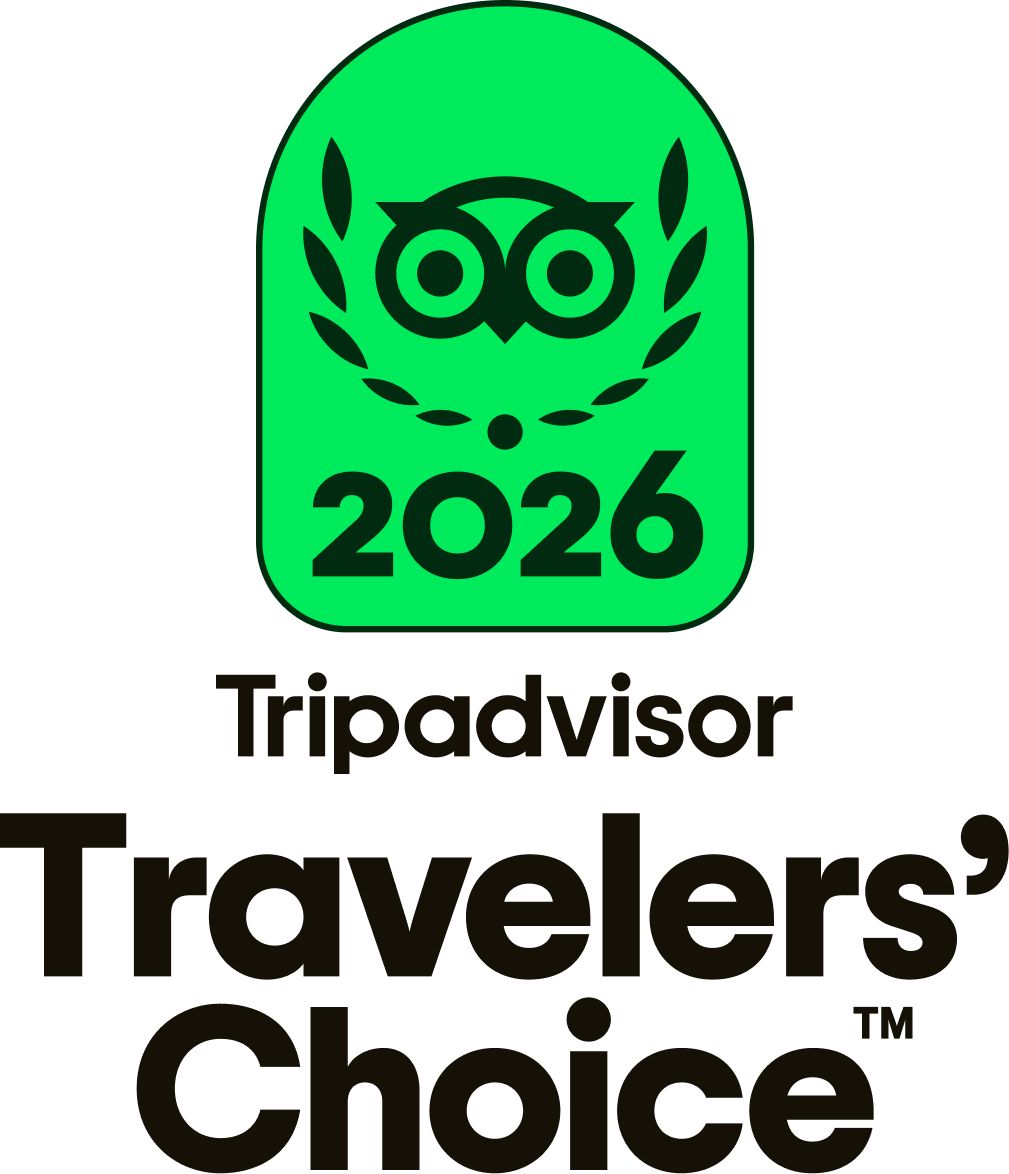 2026 Trip Advisors Travelers Choice Award badge.