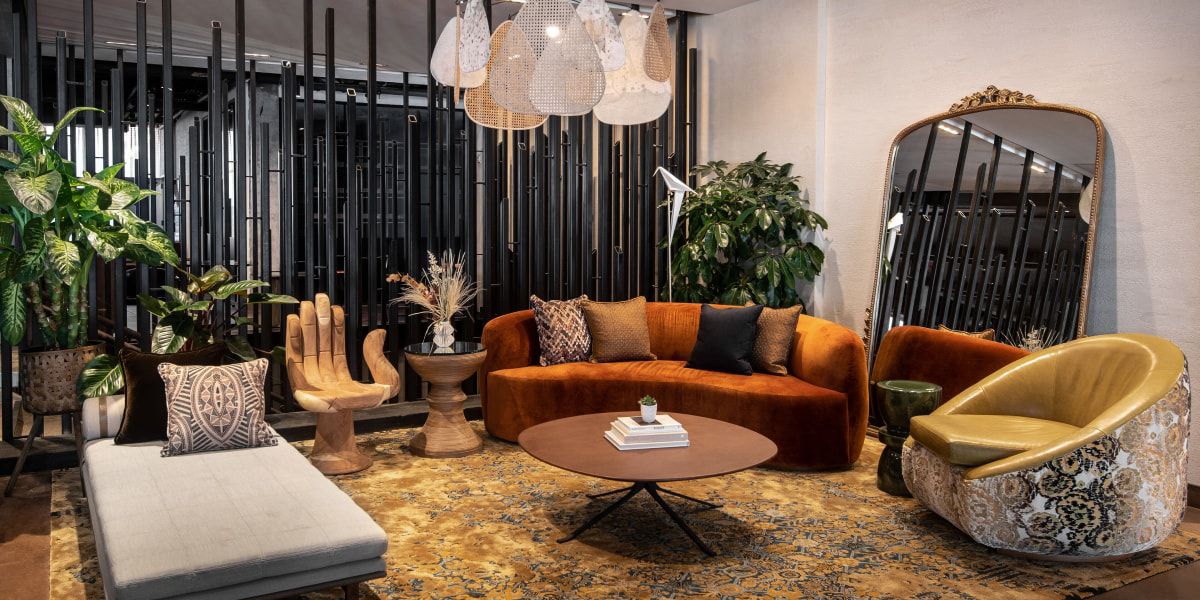 洲至奢选酒店温馨的会客区