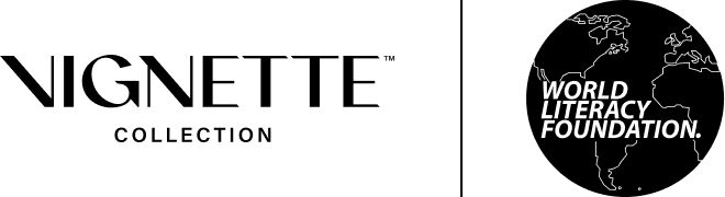 vignette collection and world literacy foundation logos