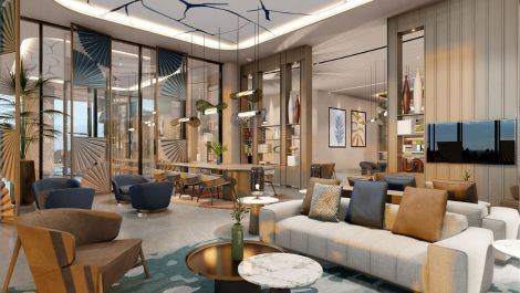 Lobby lounge at voco Cairo Arabella Plaza