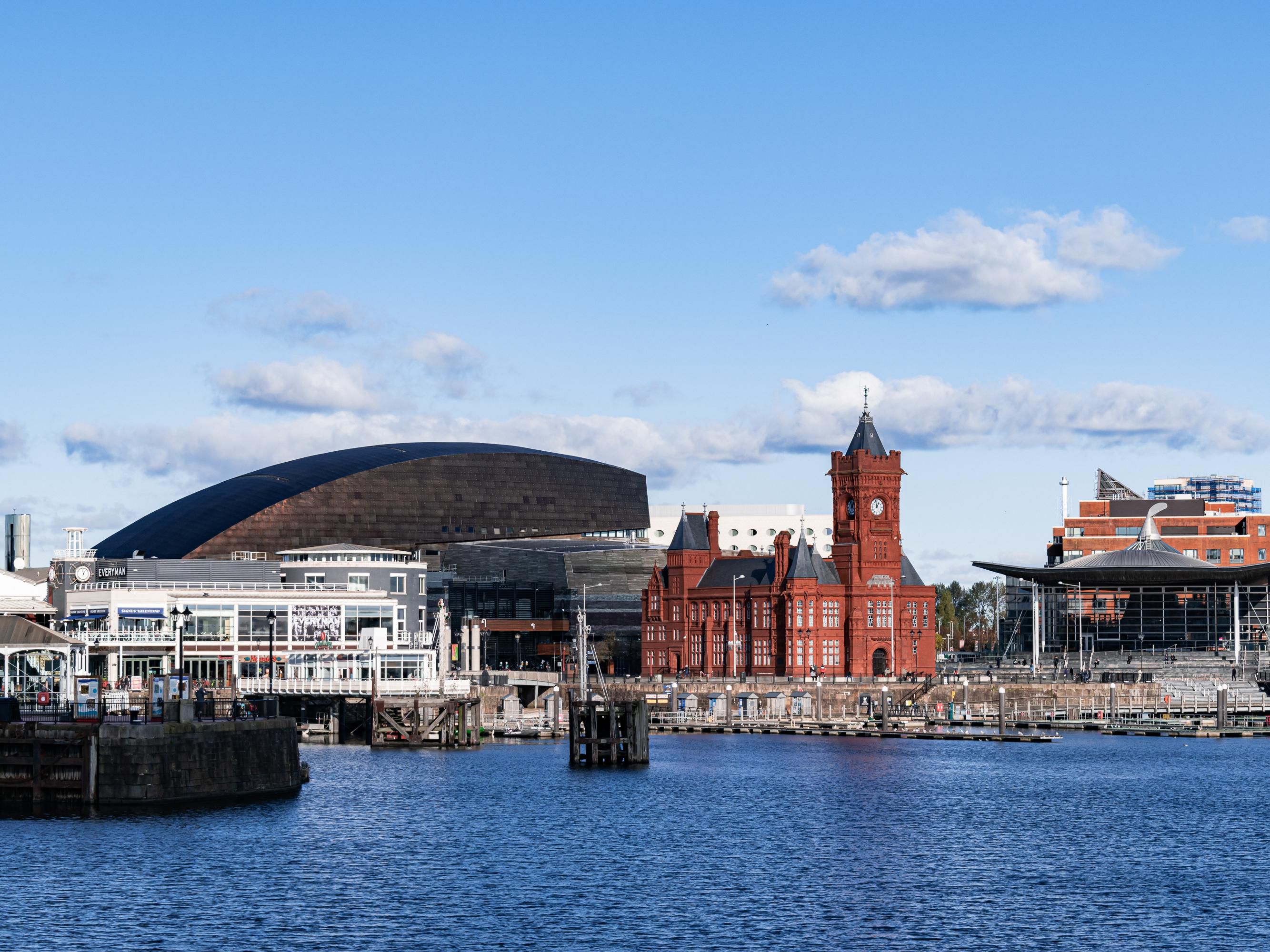 Cardiff from the bay