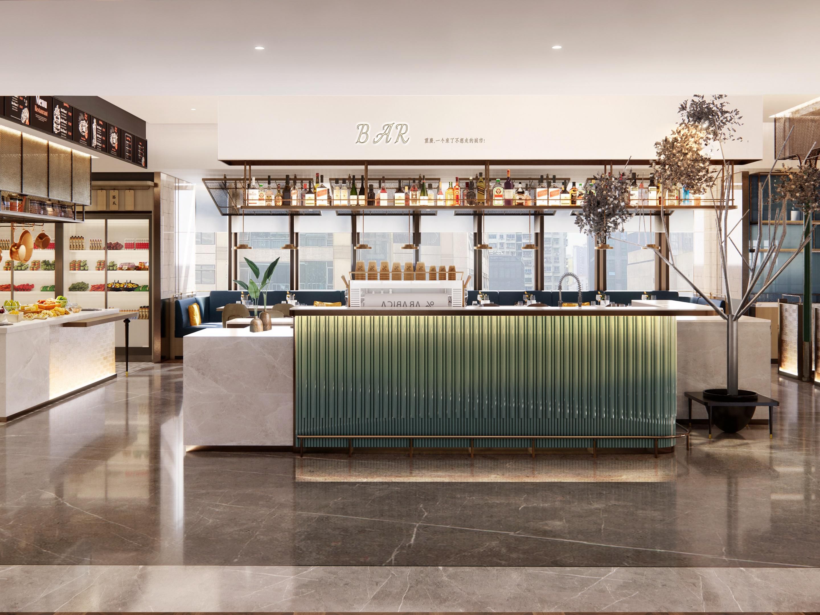 The Lobby Lounge is an elegant and comfortable place to relax and enjoy a cup of tea or espresso.
When night falls, the lounge is filled with dynamic rhythms and romantic melodies, while bartenders create special wines to suit your tastes.