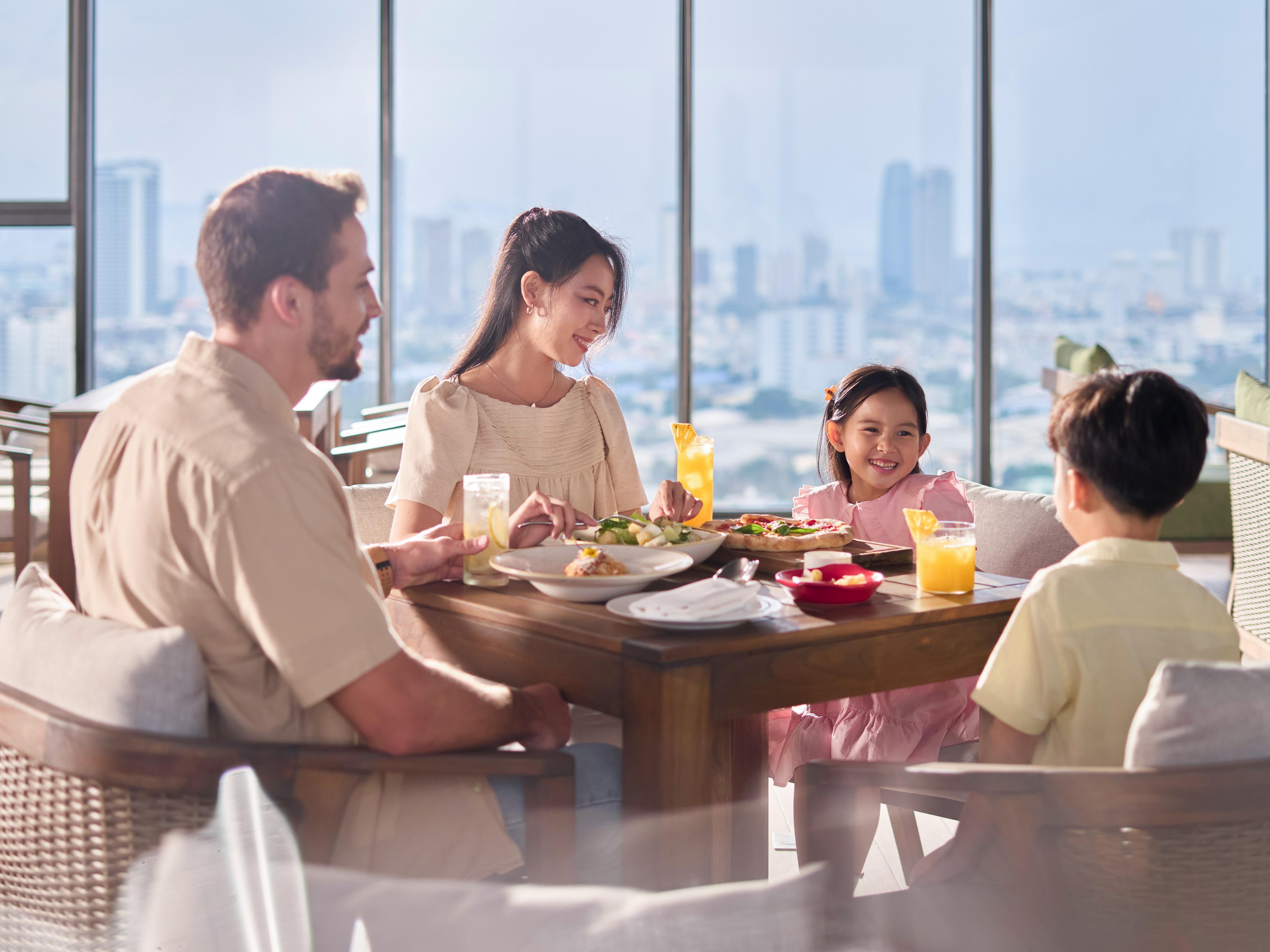 Start your day with our vibrant breakfast buffet, where flavors from around the world come together. From continental and American classics to vegan, vegetarian, and Asian delights, every plate is fresh, diverse, and full of energy. Don’t forget to try Vietnamese coffee brewed by yourself.