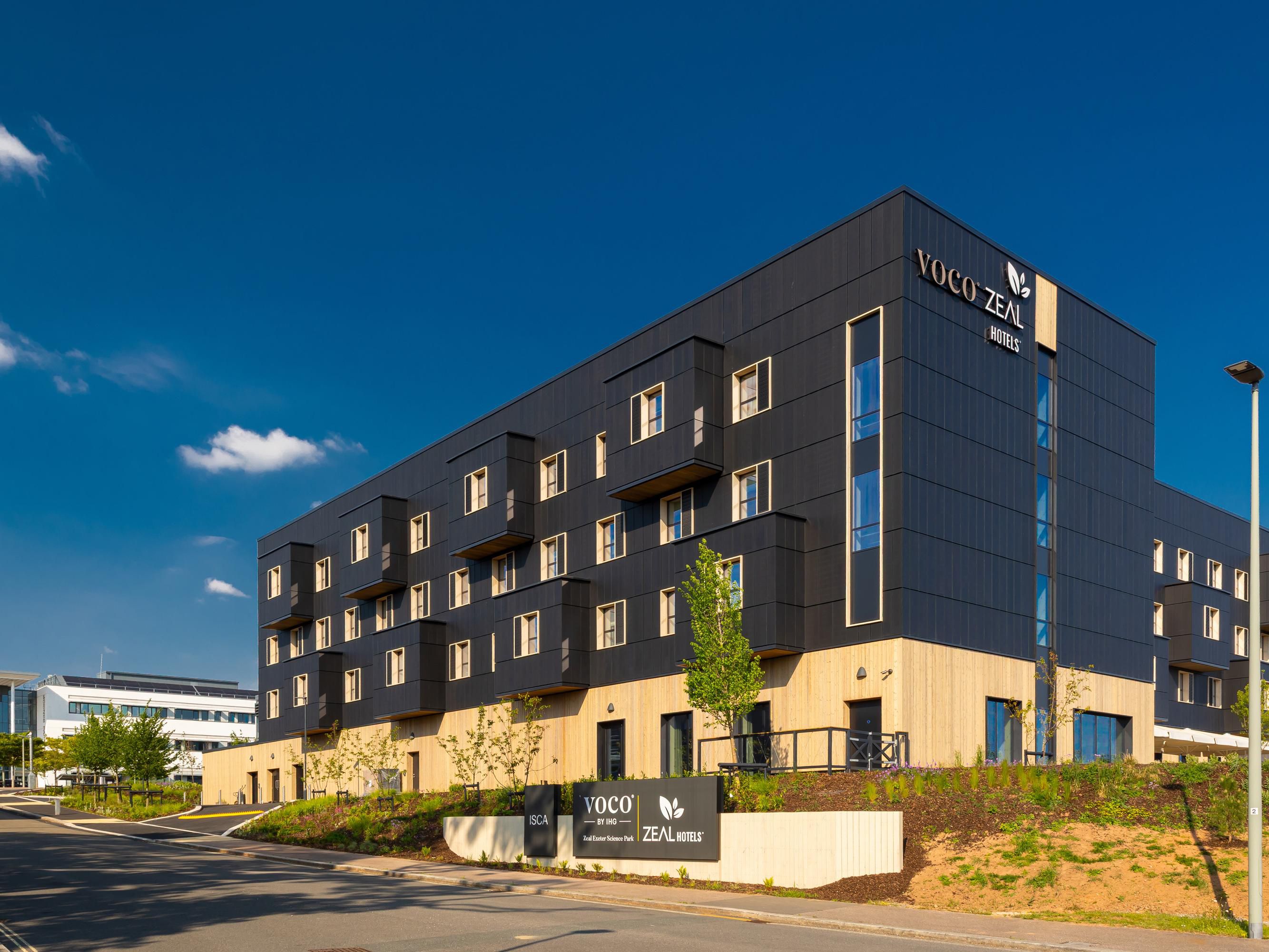 Three sides of our building are clad in solar panels, powering a fully electric system for heating, cooling, and cooking. Our advanced solar technology generates more energy annually than we use. Triple glazing, airtight construction, and fresh air ventilation boost efficiency, cutting energy use to a third of that in traditional hotels.
