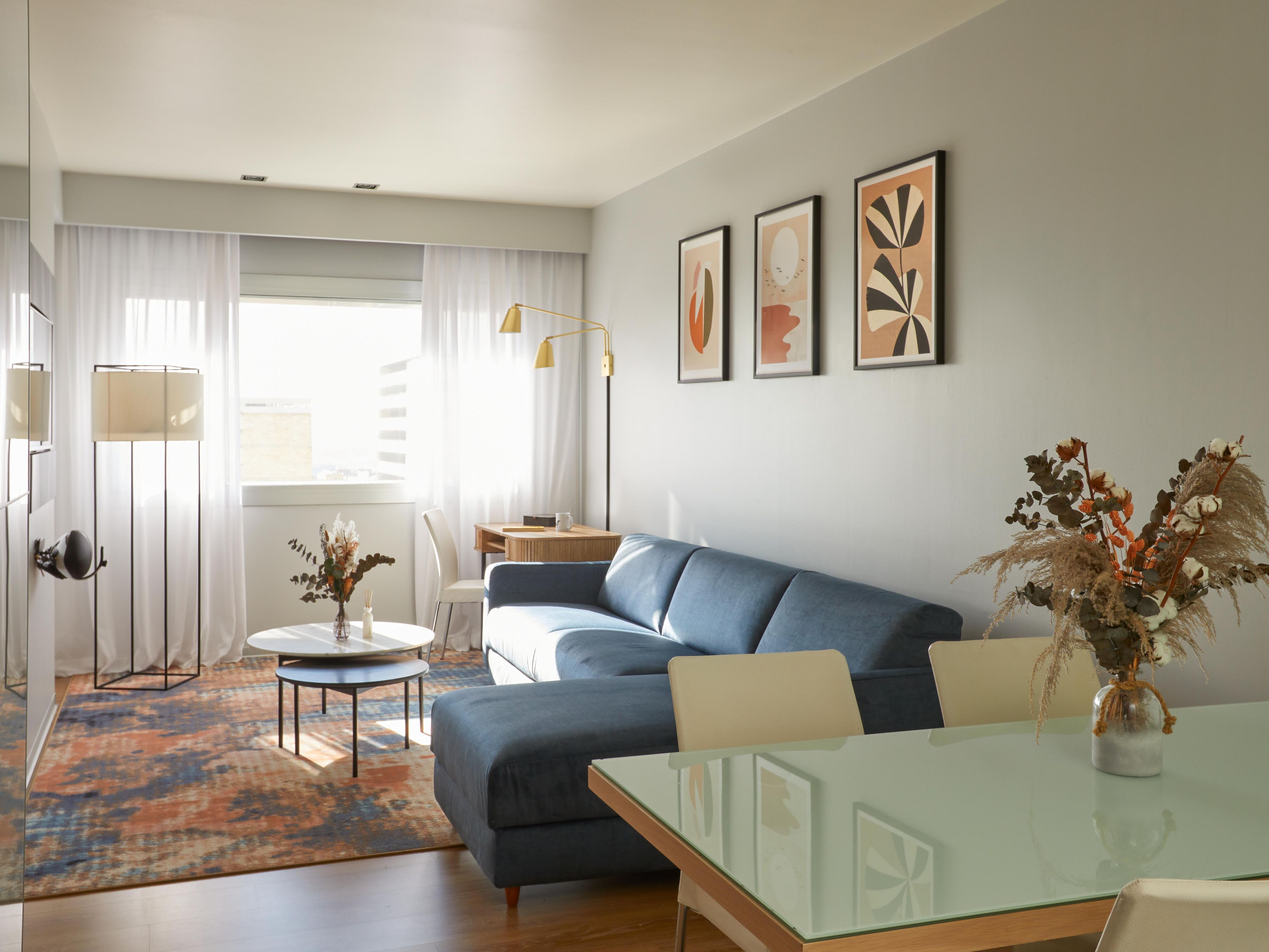 Unwind in our bright open living spaces