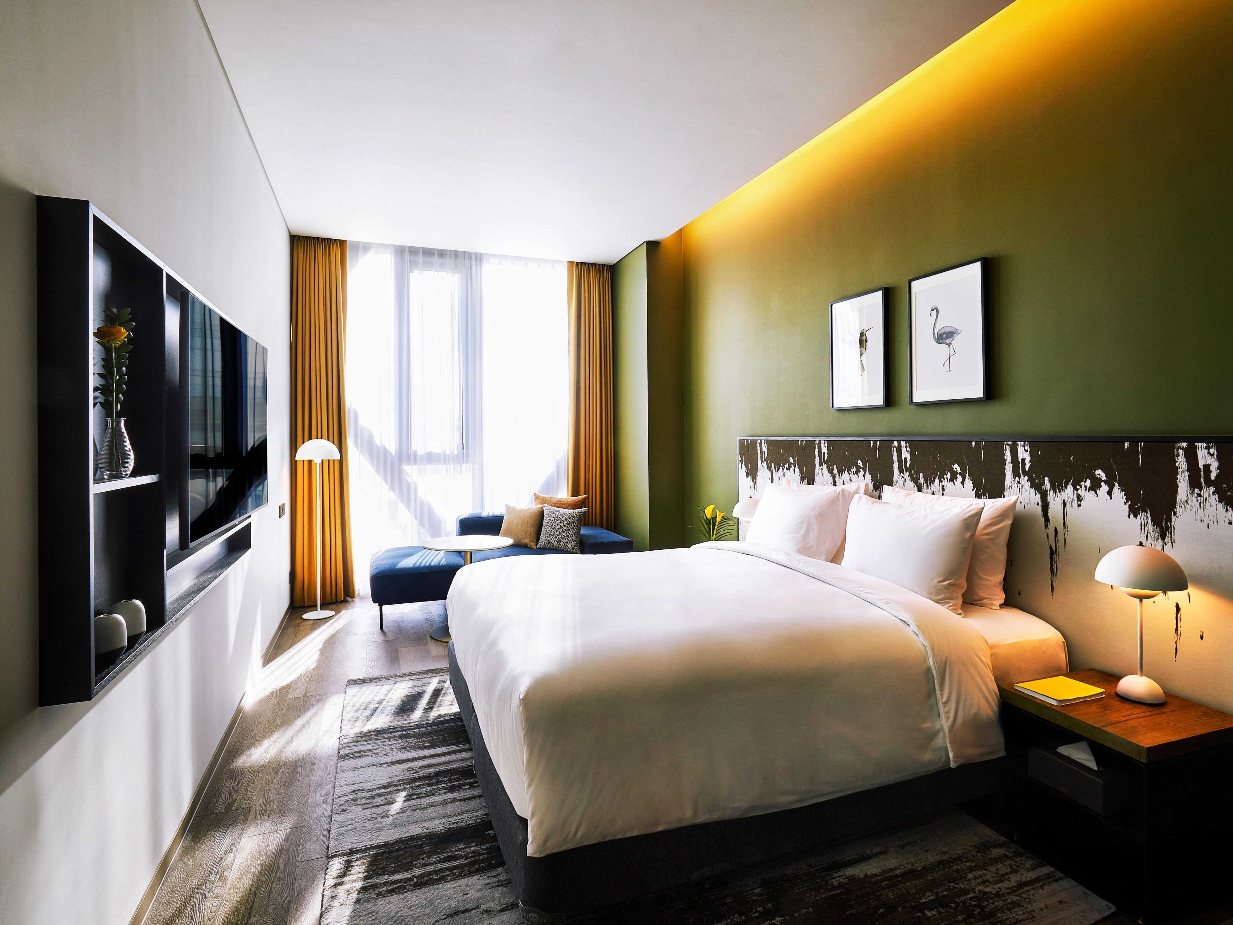 A perfect queen-sized bed for a restful sleep