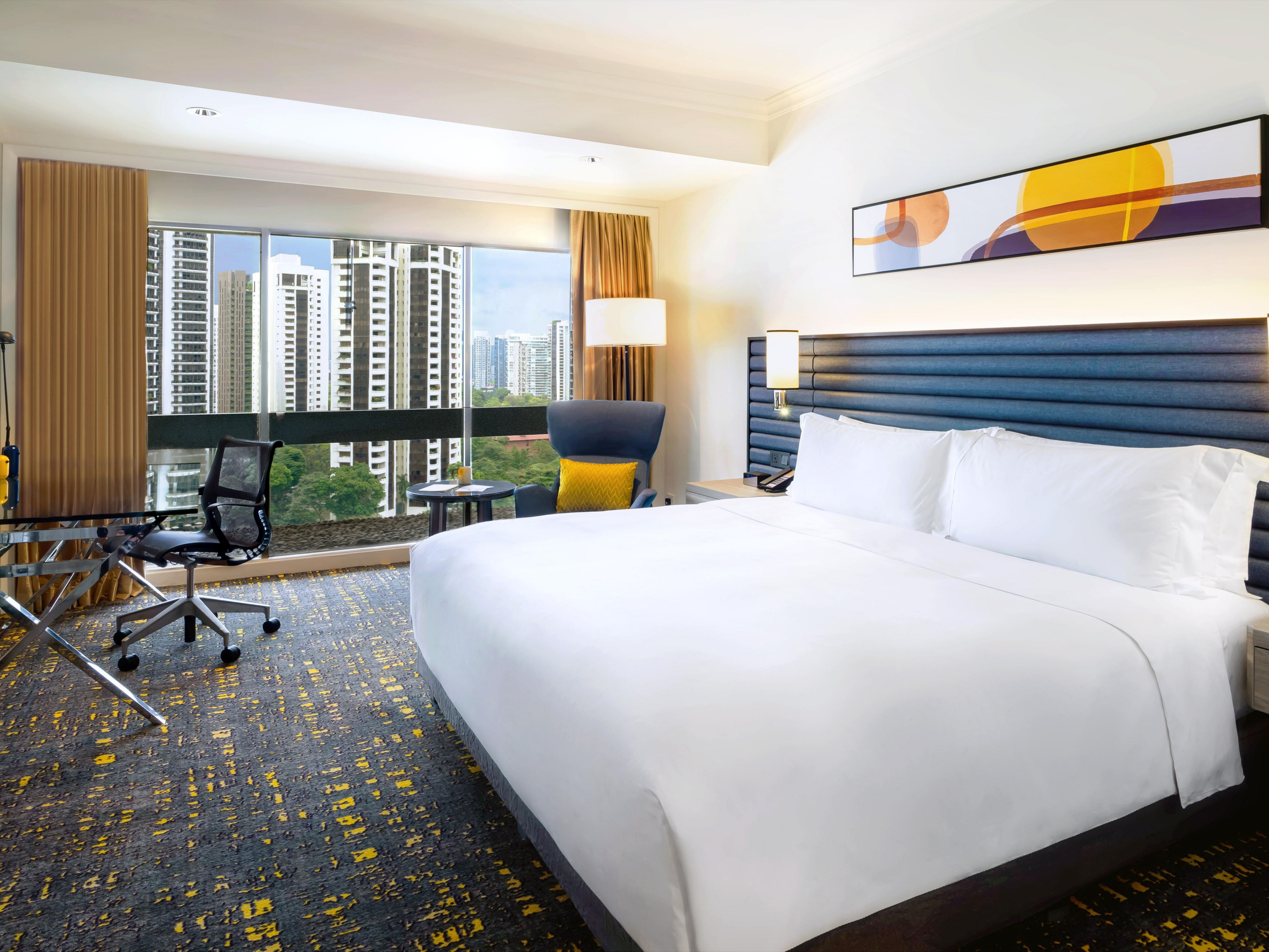 Spacious King Deluxe Club Access with City View 