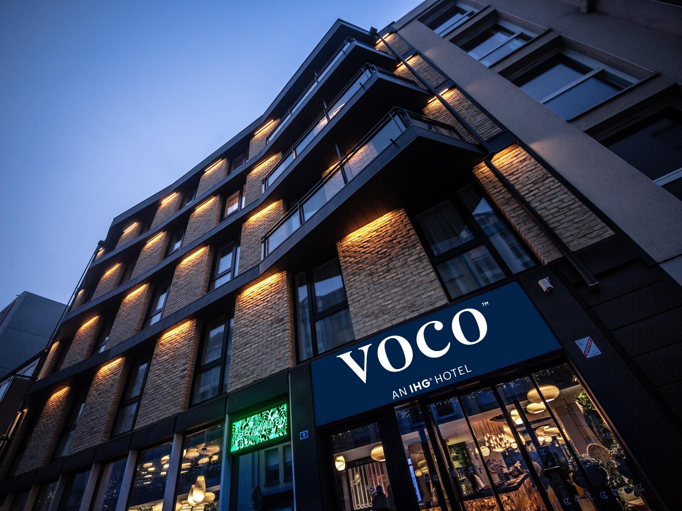 Hotel exterior entrance