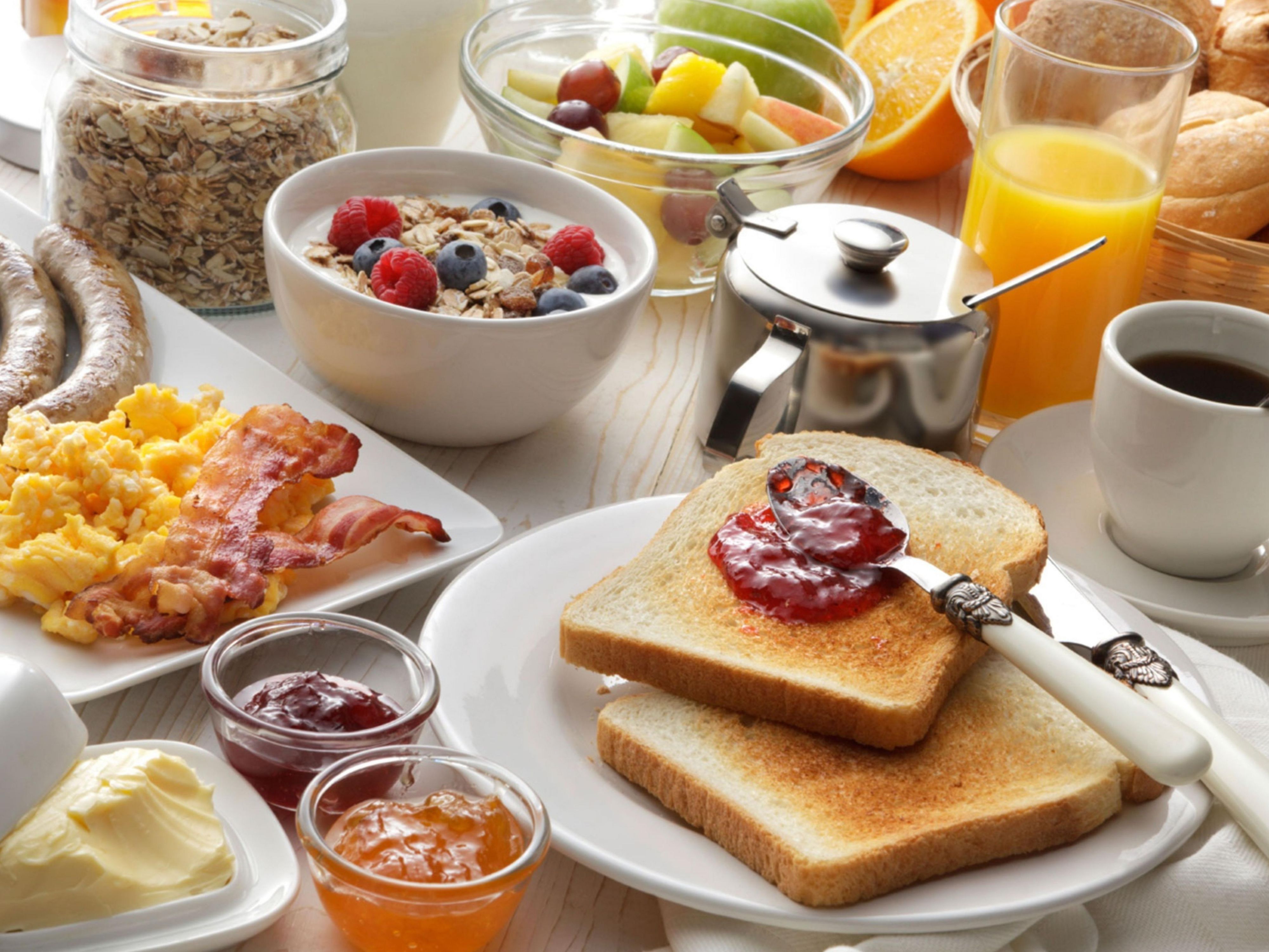 Kick start your day with a hearty and healthy buffet breakfast that's sure to keep you going strong. 